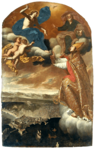 Il Santo intercede presso la Trinità per la città di Napoli