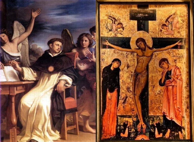 Il Crocifisso ed il Dottore Angelico: leggenda sacra popolare